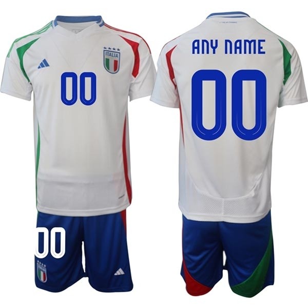 2024-25 Italy Custom White Away Soccer Adidas Jersey(Name and number remark in comment column)