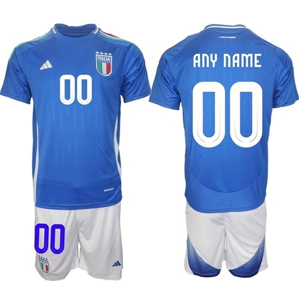 2024-25 Italy Custom Blue Home Soccer Adidas Jersey(Name and number remark in comment column)