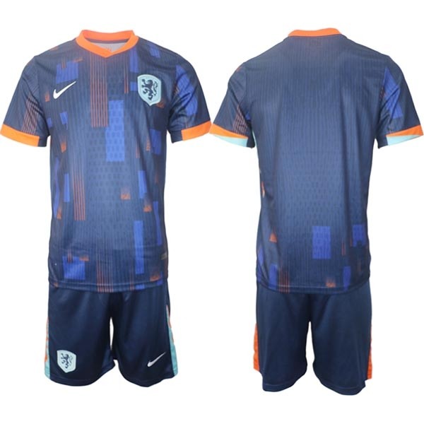 2024-25 Netherlands Blank Blue Away Soccer Jersey