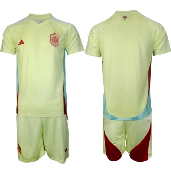 2024-25 Spain Blank Yellow Away Soccer Adidas Jersey