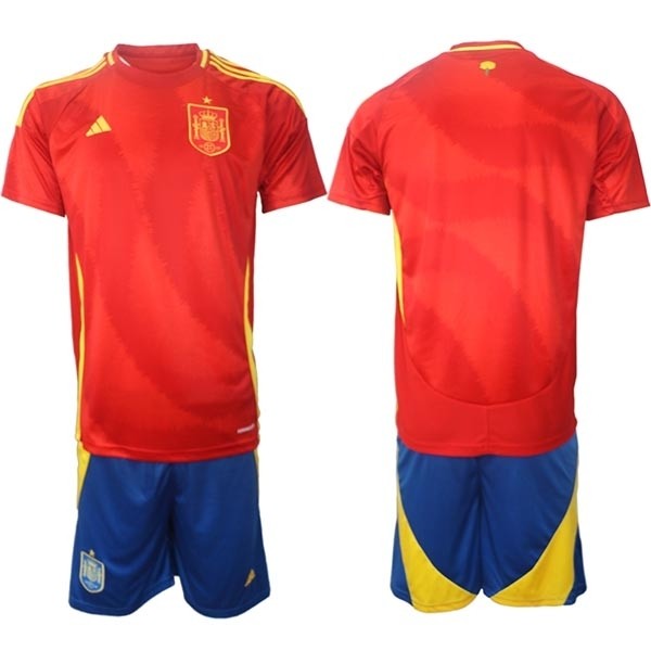 2024-25 Spain Blank Red Home Soccer Adidas Jersey