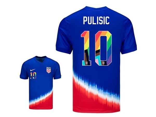 2024-25 USA #10 Pulisic Blue Away Soccer Jersey