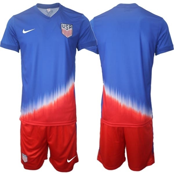 2024-25 USA Blank Blue Away Soccer Jersey