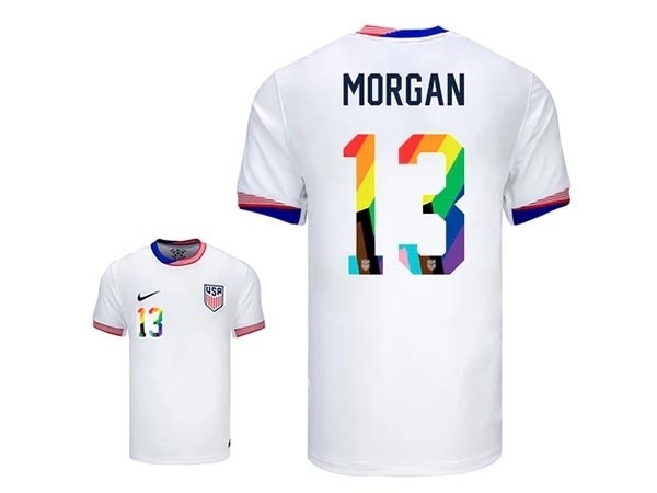 2024-25 USA #13 Morgan White Home Soccer Jersey