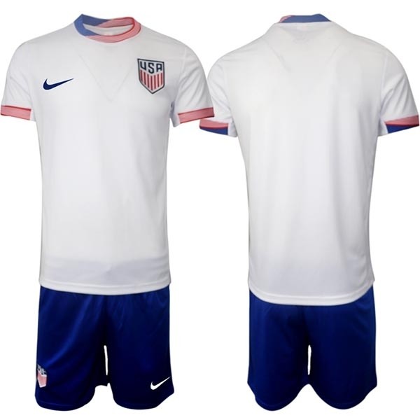 2024-25 USA Blank White Home Soccer Jersey