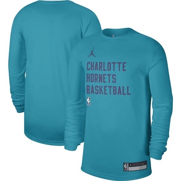 Men's Charlotte Hornets Teal 2023-24 Legend On-Court Practice Long Sleeve T-Shirt