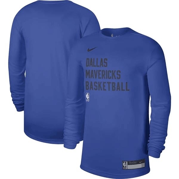 Men's Dallas Mavericks Royal 2023-24 Legend On-Court Practice Long Sleeve T-Shirt