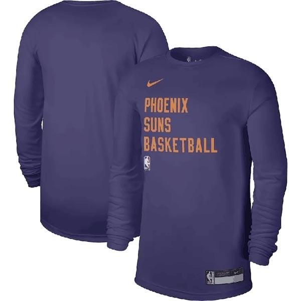 Men's Phoenix Suns Purple 2023-24 Legend On-Court Practice Long Sleeve T-Shirt