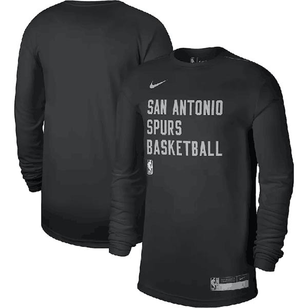 Men's San Antonio Spurs Black 2023-24 Legend On-Court Practice Long Sleeve T-Shirt