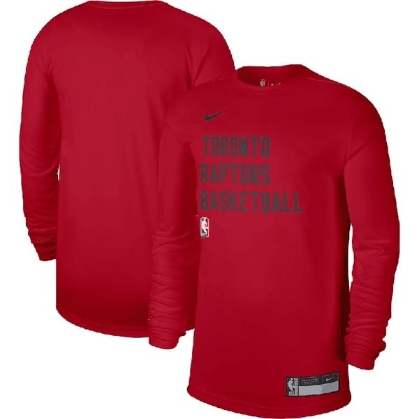 Men's Toronto Raptors Red 2023-24 Legend On-Court Practice Long Sleeve T-Shirt