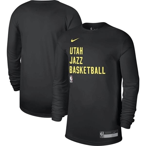 Men's Utah Jazz Black 2023-24 Legend On-Court Practice Long Sleeve T-Shirt