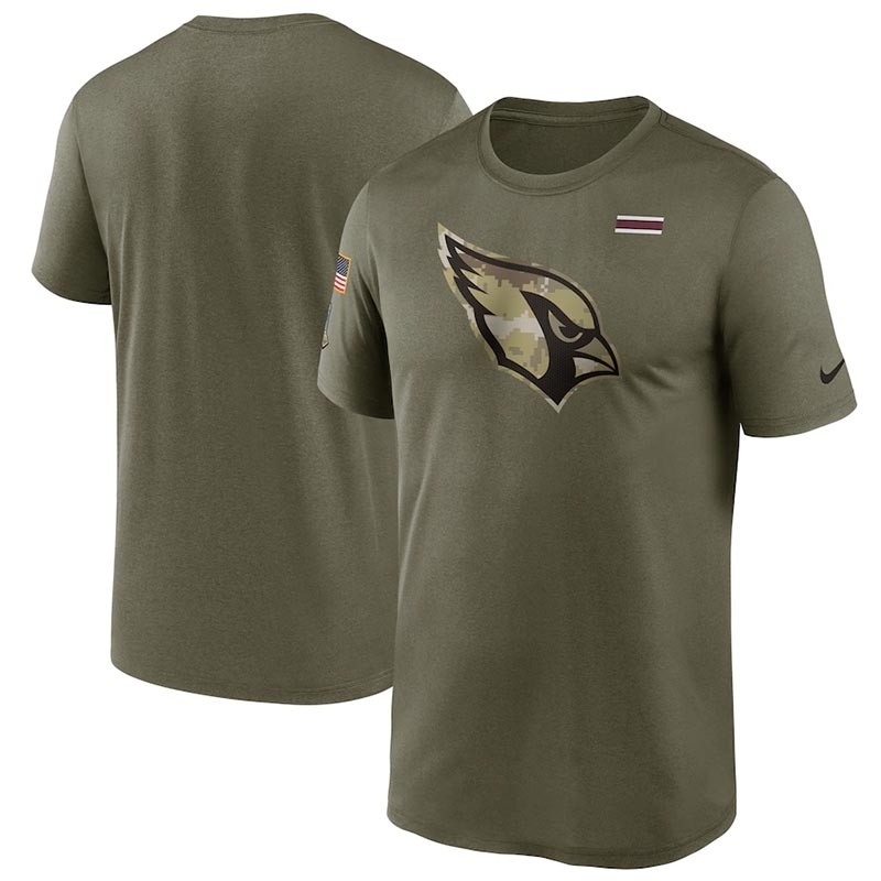 Men's Arizona Cardinals Nike Olive 2021 Salute To Service Legend Performance T-Shirt