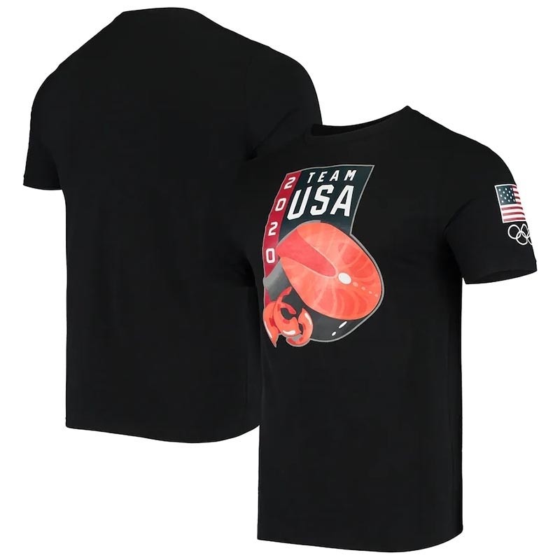 Team USA 2020 Branded Logo Black T-Shirt