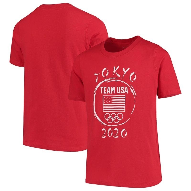 Team USA 2020 Branded Primary Logo Red T-Shirt