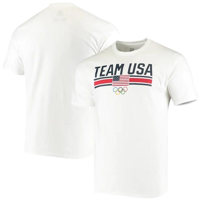 Team USA 2020 Summer Olympics National Anthem White T-Shirt