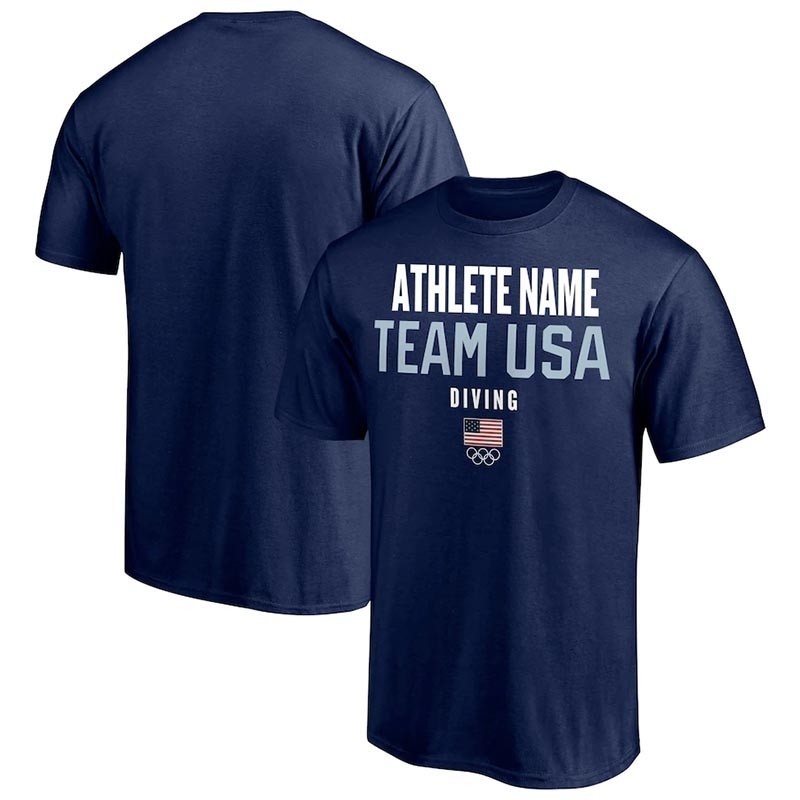 Team USA Diving Fanatics Branded Athlete Futures Pick-An-Athlete Roster Navy T-Shirt