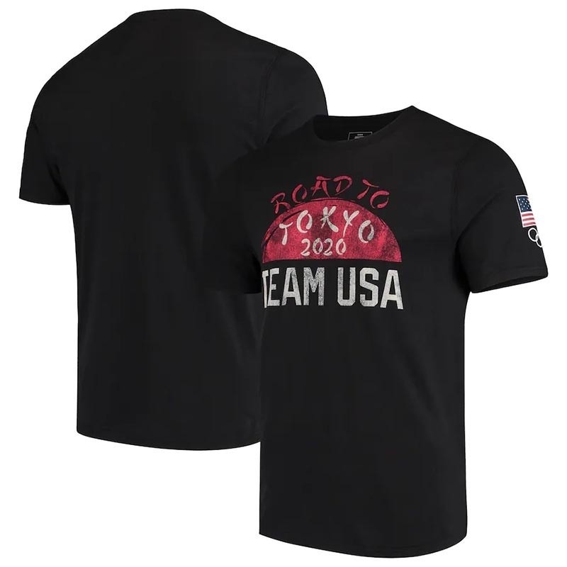 Team USA Road to Tokyo Horizon Black T-Shirt