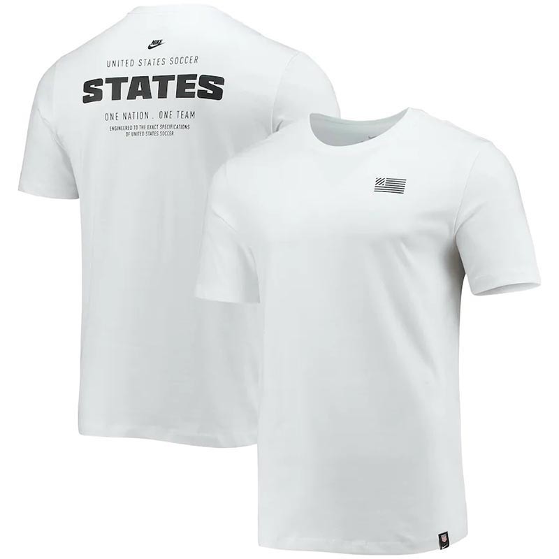 Team USA Soccer States White T-Shirt