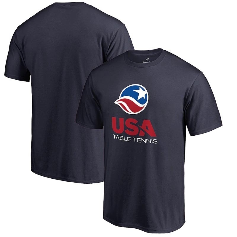 Team USA Table Tennis Logo Navy T-Shirt