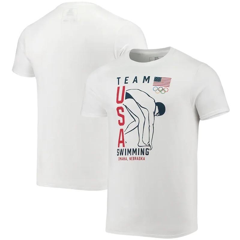 USA Swimming Olympic Trials White T-Shirt