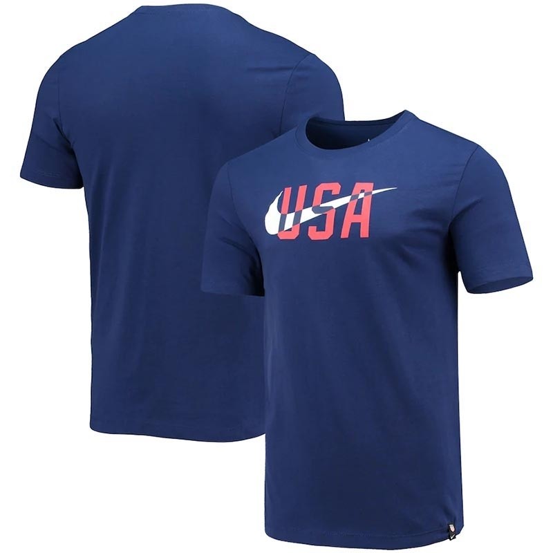 USA Nike Logo Blue T-Shirt