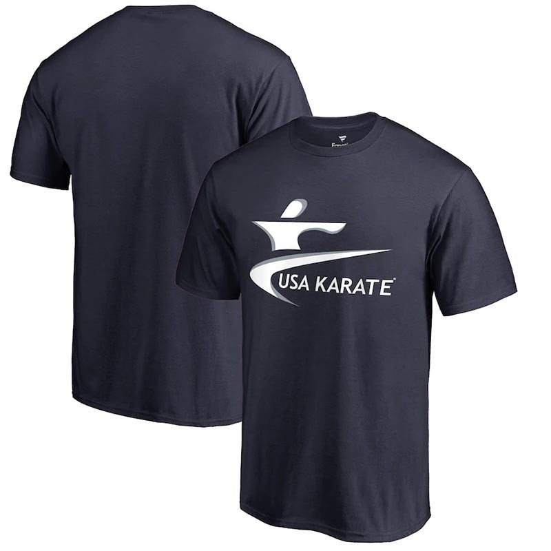 USA Karate Fanatics Branded Primary Logo Navy T-Shirt