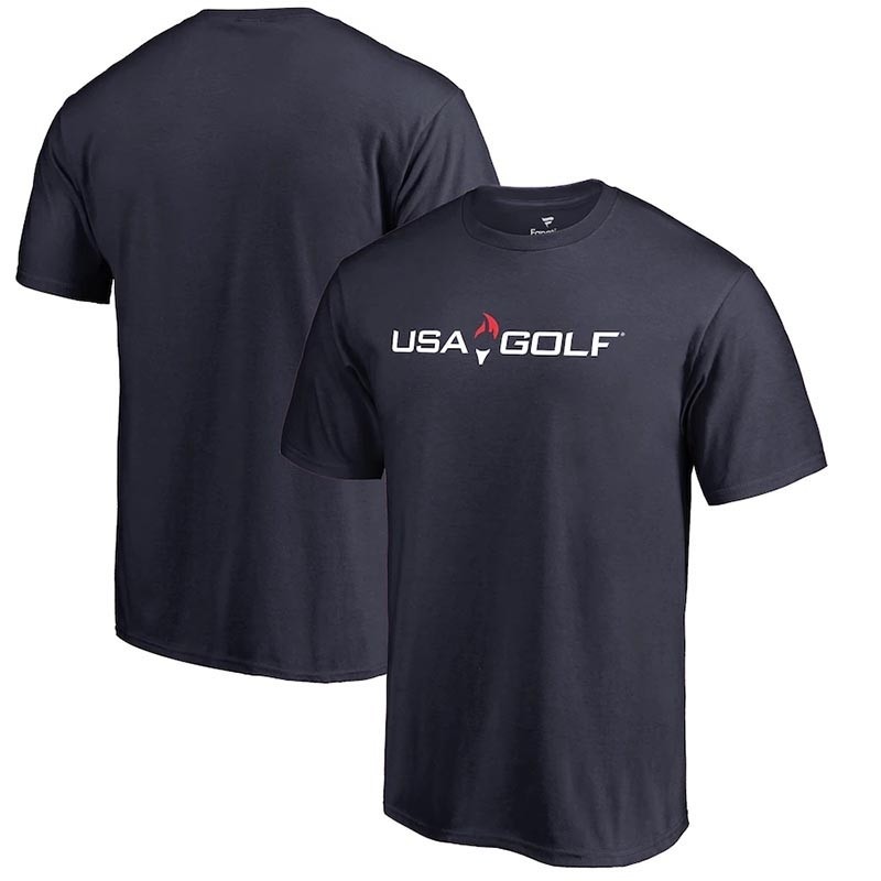 USA Golf Fanatics Branded Primary Logo Navy T-Shirt