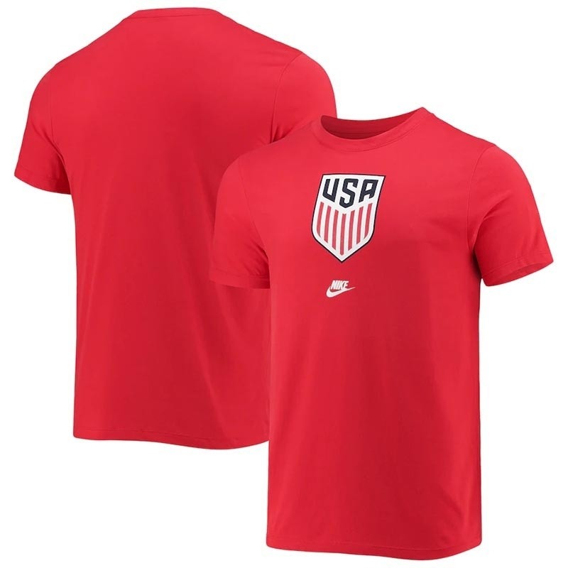 US Soccer Nike Primary Logo Performance Red T-Shirt