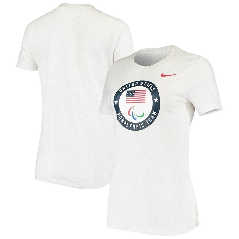 U.S. Paralympics Nike Women's Performance Heathered Gray T-Shirt