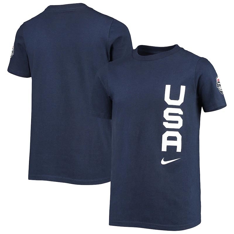 USA Basketball Nike Youth Wordmark Navy T-Shirt