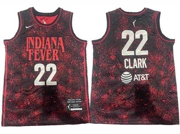 WNBA Indiana Fever #22 Caitlin Clark Dark Red Basketball Jersey